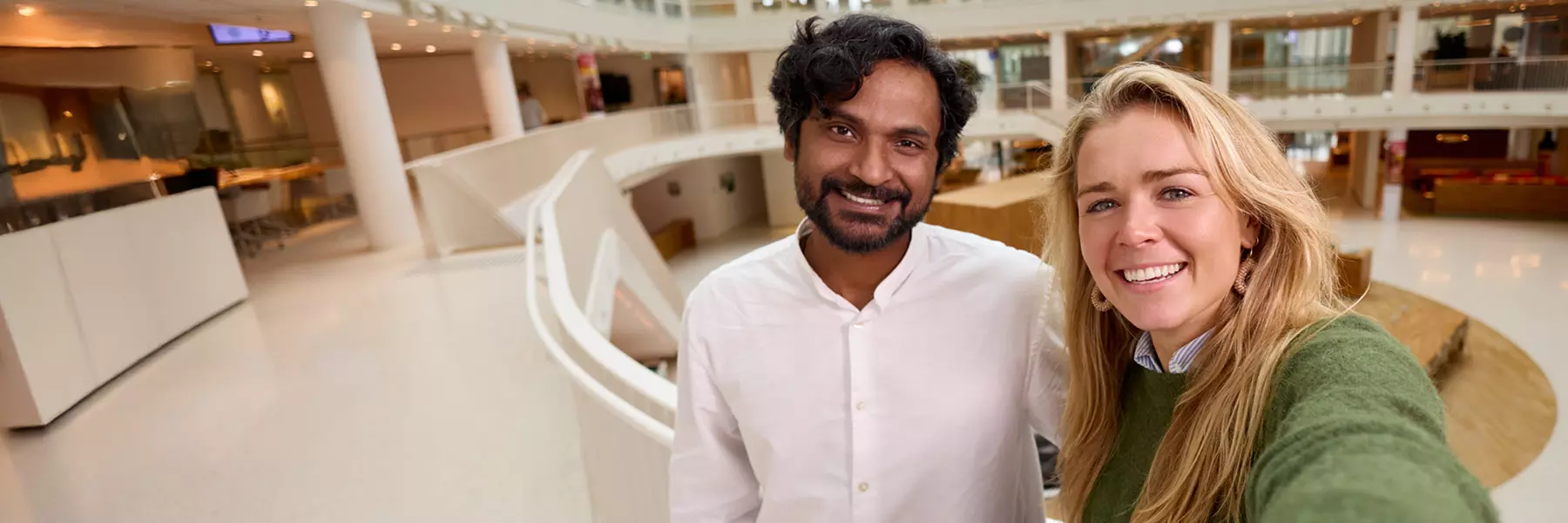 Colleagues in a conversation