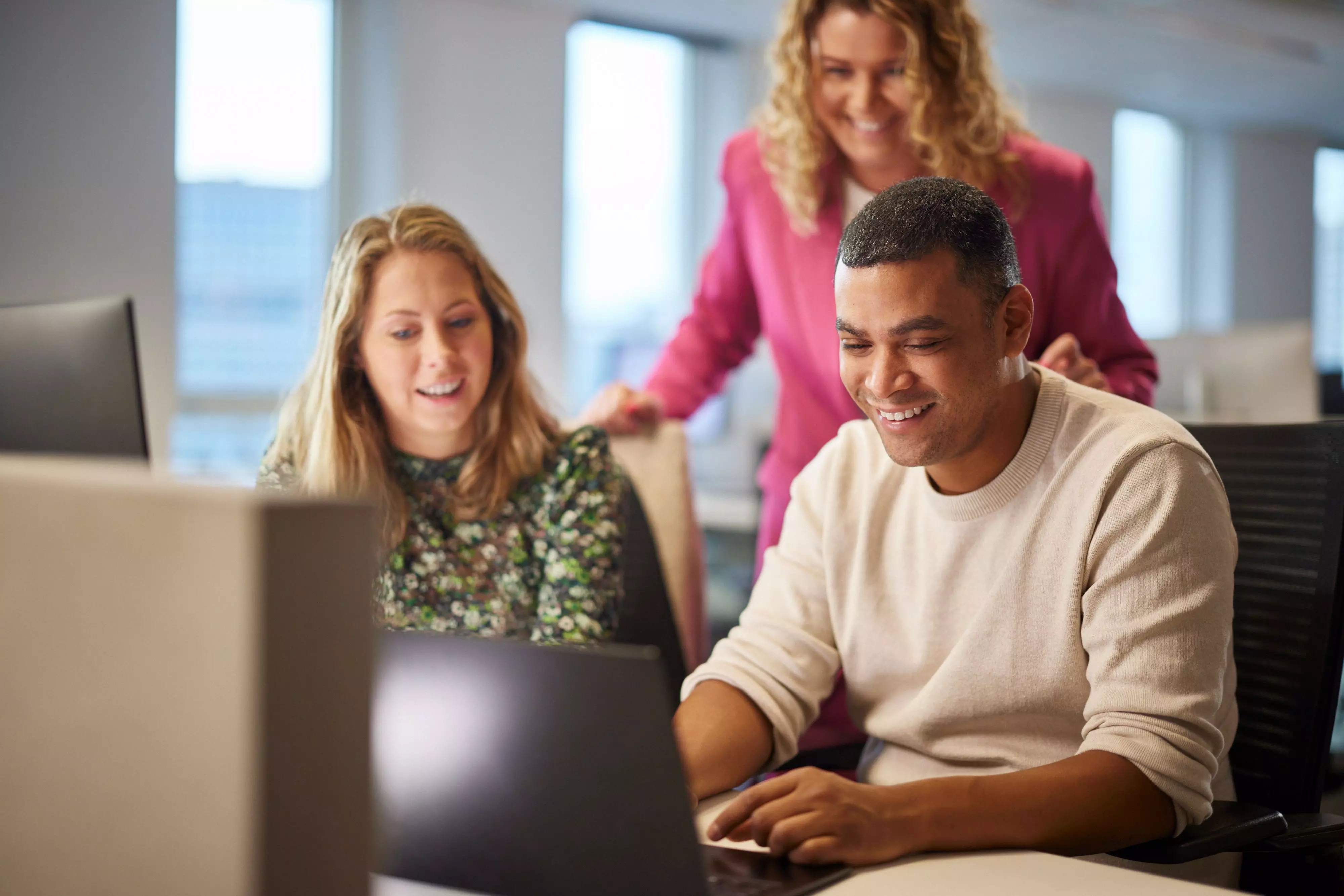 Customer service colleagues